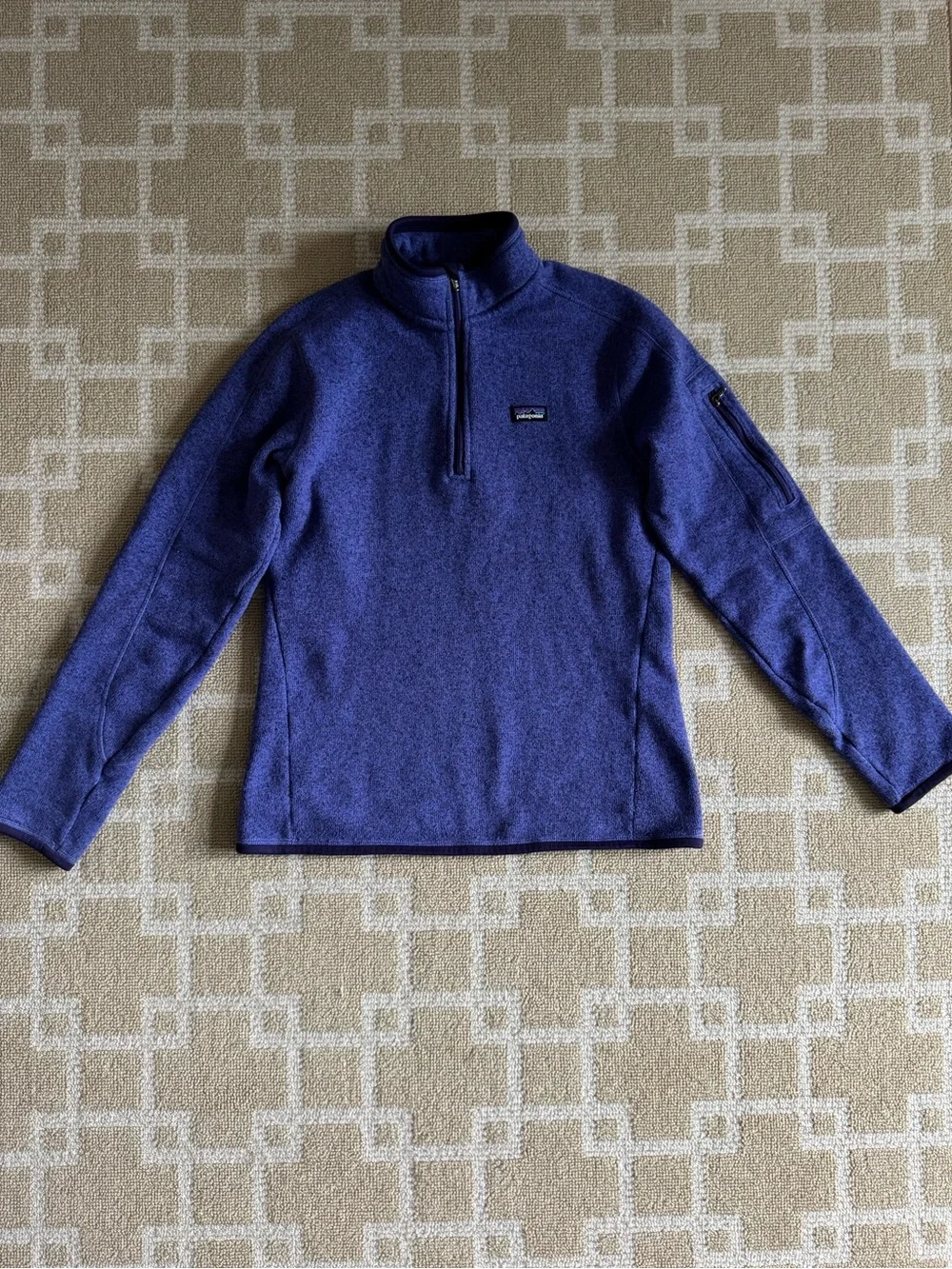 Patagonia Better Sweater 1/4 Zip Fleece Pullover Purple Medium - Picture 12 of 12